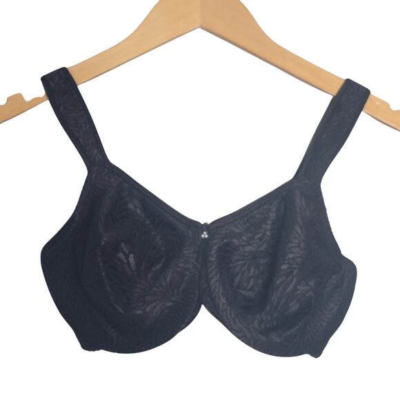 Wacoal 855367 Jacquard Underwire Bra Black 32DD - Picture 11 of 11